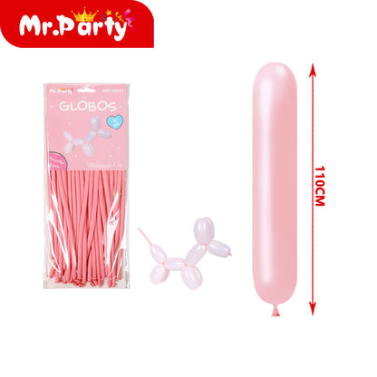 Globos largos para hacer figuras de 110 y 120cm Diferentes colores