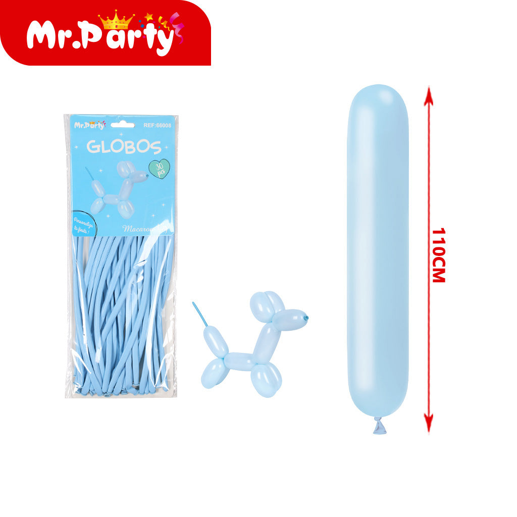 Globos largos para hacer figuras de 110 y 120cm Diferentes colores