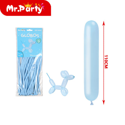 Globos largos para hacer figuras de 110 y 120cm Diferentes colores