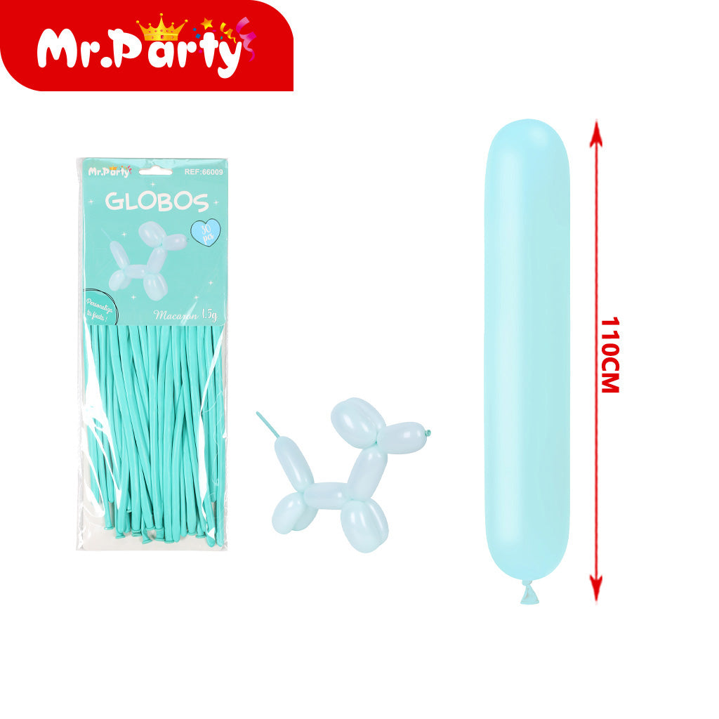 Globos largos para hacer figuras de 110 y 120cm Diferentes colores