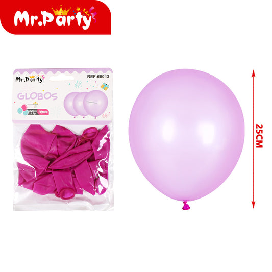 Bolas fluorescentes moradas de 15 g 10 piezases (12paquetes)
