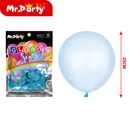 Bola fluorescente de 15 g color azul 25 piezases (12paquetes)