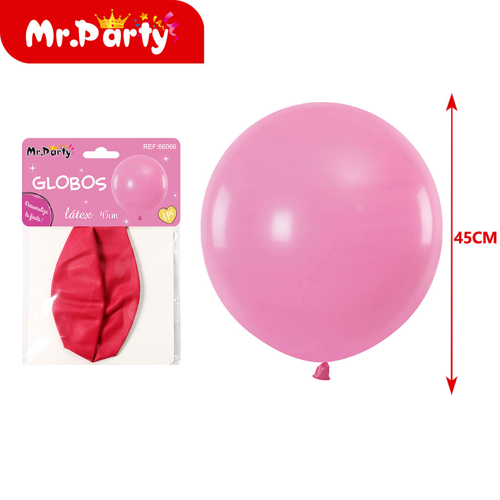 Rojo rosa mate de 18 pulgadas (12paquetes)