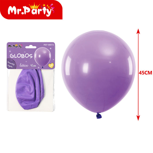 18 pulgadas morado mate (12paquetes)