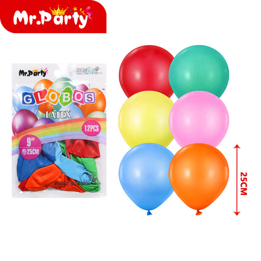 12 piezases de colores mixtos mate de 10 pulgadas y 15 g (12paquetes)
