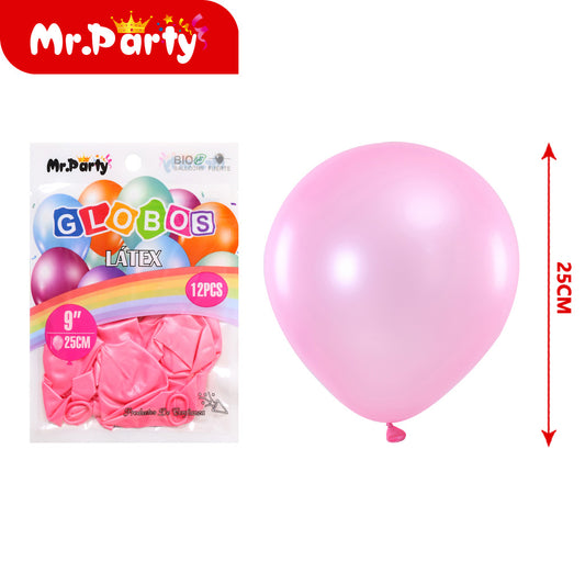 12 piezases de 10 pulgadas 15 g color rosa claro perlado (12paquetes)