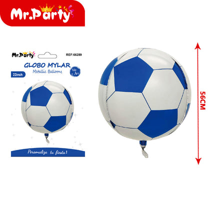 🏆⚽ Globos Mylar Deportivos Mr. Party | Balón de Fútbol, Trofeo #1 y “Happy Birthday” 🎈✨- Mayoreo 12 pzas