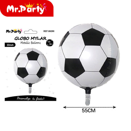 🏆⚽ Globos Mylar Deportivos Mr. Party | Balón de Fútbol, Trofeo #1 y “Happy Birthday” 🎈✨