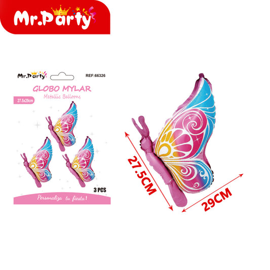 Mini mariposa 275*29cm juego de 3 piezas (12paquetes)