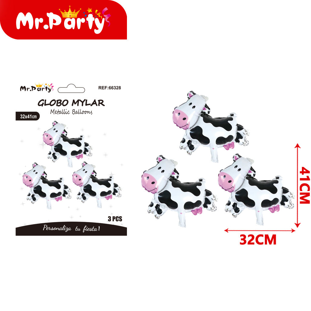 Mini vaca 32*41cm juego de 3 piezas (12paquetes)