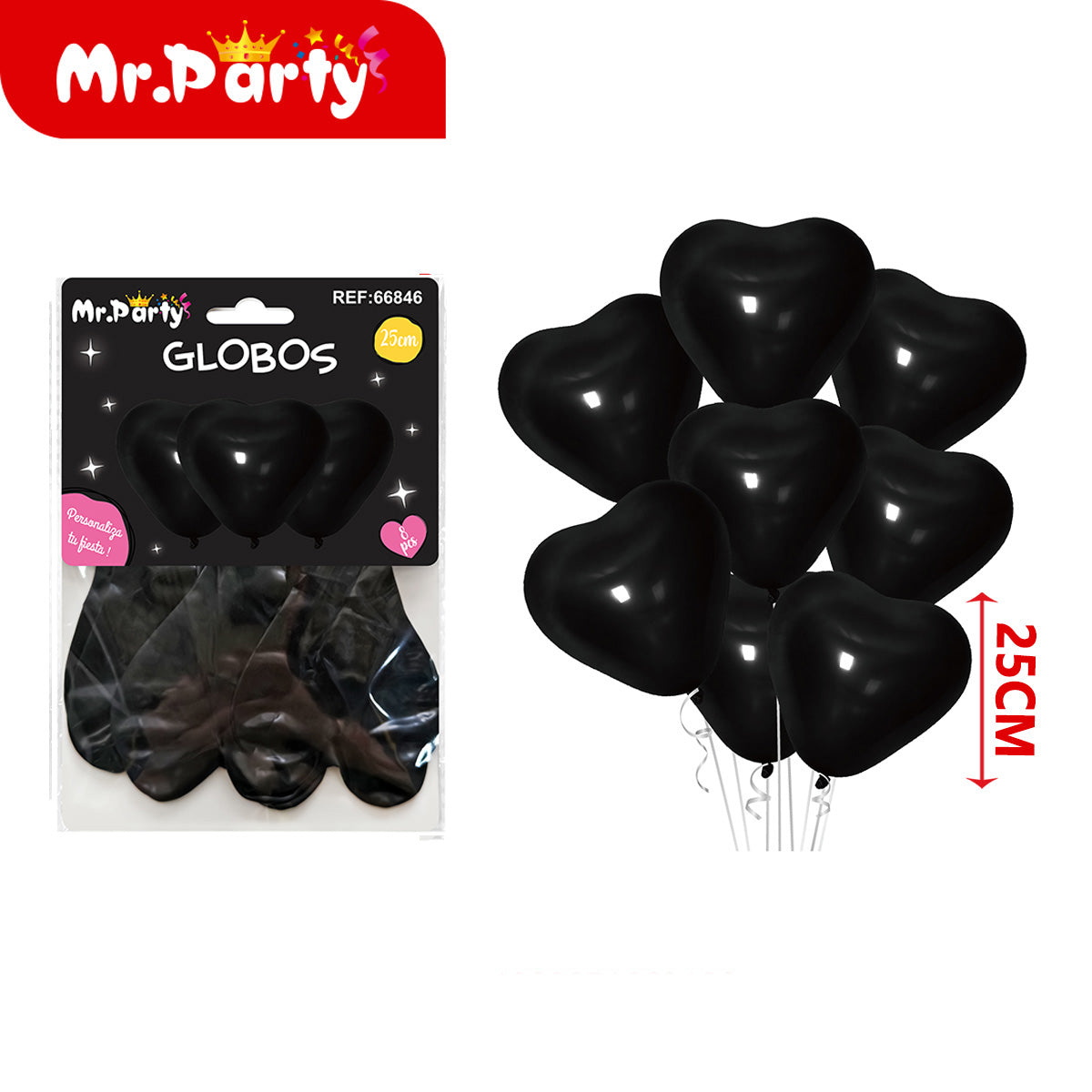 🎈 Globos Corazón 25 cm (8 pzas) | Latex Premium para Decoración de Fiesta 💖- Mayoreo 12 pzas