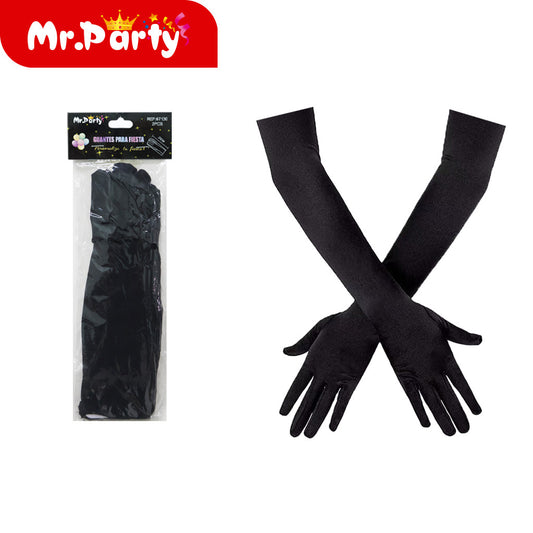 Guantes negros para niños de 32 cm (12paquetes)