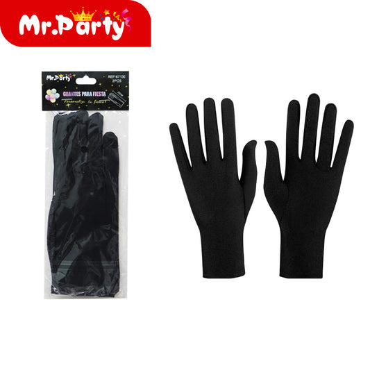 Guantes negros para adultos de 23 cm (12paquetes)
