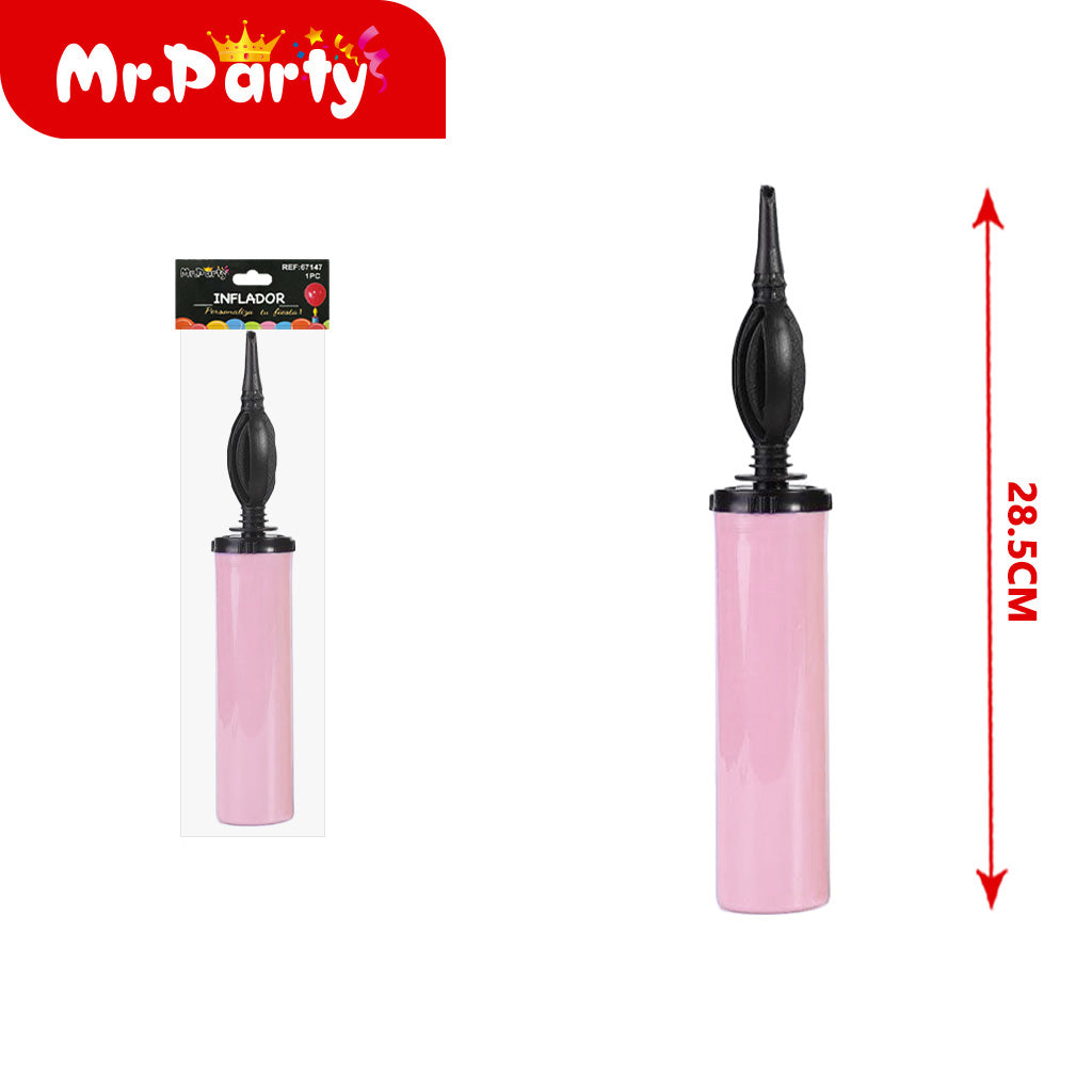 Inflador Manual para Globos 28.5 cm Mr. Party