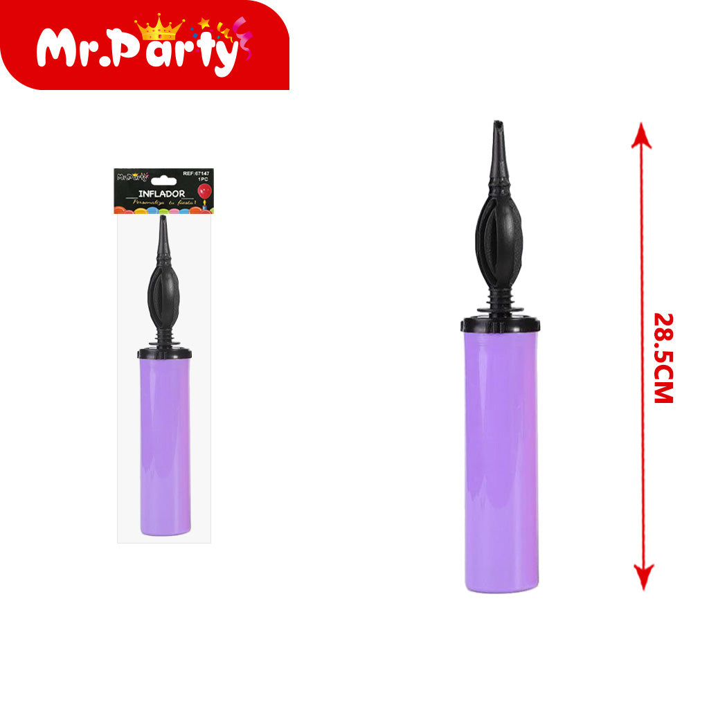Inflador Manual para Globos 28.5 cm Mr. Party