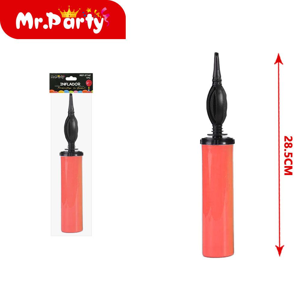 Inflador Manual para Globos 28.5 cm Mr. Party