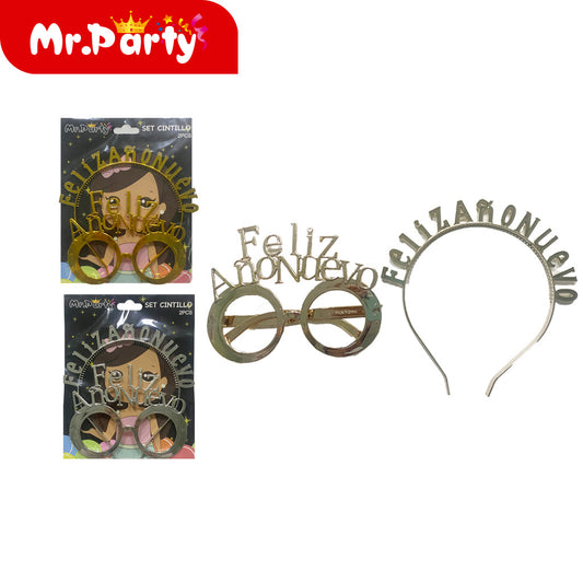 Conjunto de diademas de año nuevo español (12paquetes)