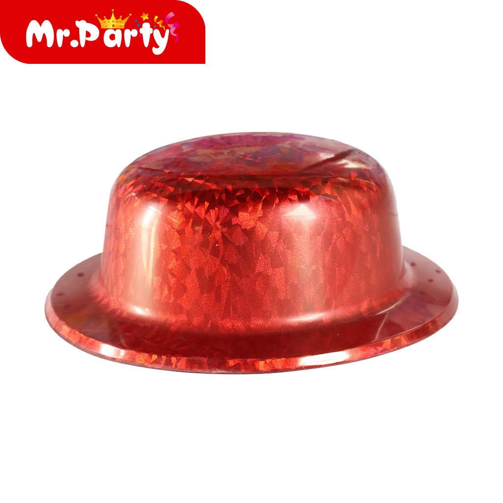 🎩✨ Sombreros para Fiesta Neón y Glitter (Varios Colores) | Cotillón para Fotos y Hora Loca- Mayoreo 12 pzas