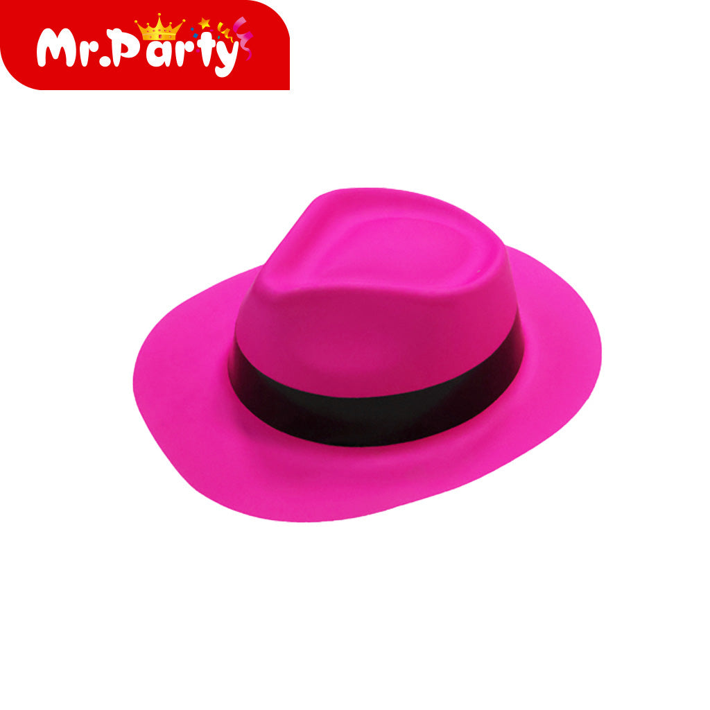 Sombreros para Fiesta 🎩✨ Glitter, Neón y con Flecos | Cotillón para Cumple, Año Nuevo y Fotos- Mayoreo 12 pzas