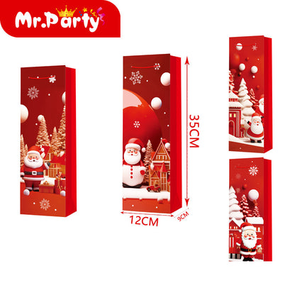 Bolsa de Regalo Navideña Tipo Botella 35 x 12 x 9 cm Mr. Party