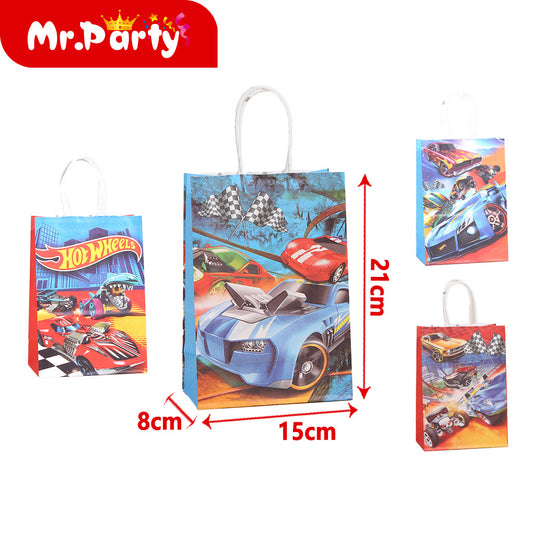 Bolsa de papel kraft para coches tamaño 21 x 15 x 8 cm (12paquetes)