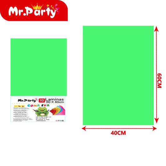 10 esponjas comunes de 40 x 60 cm color verde hierba 011 (12paquetes)