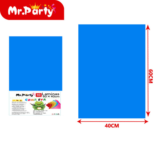 10 esponjas comunes de 40 x 60 cm color azul cielo 014 (12paquetes)