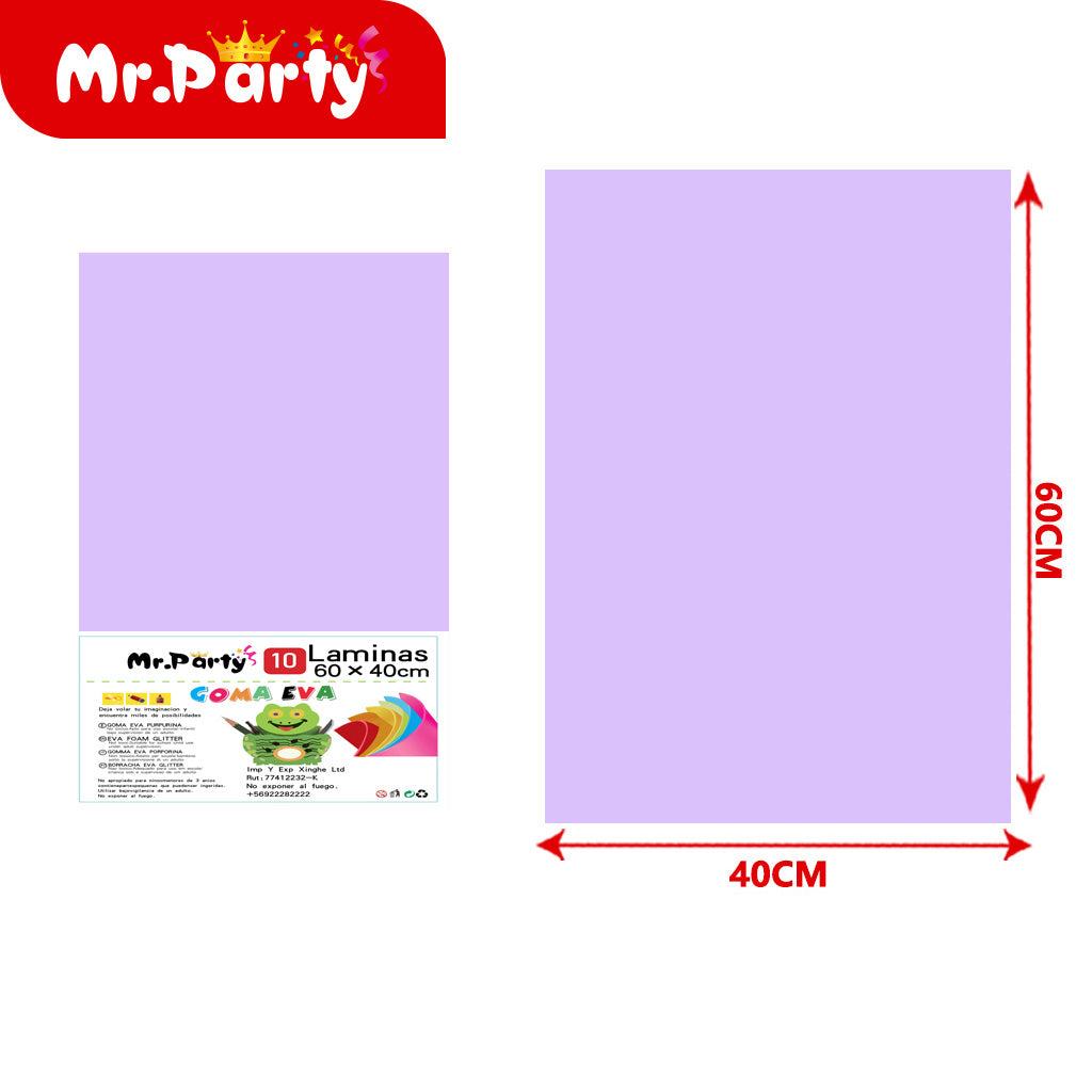 10 esponjas comunes de 40 x 60 cm color morado claro 017 (12paquetes)