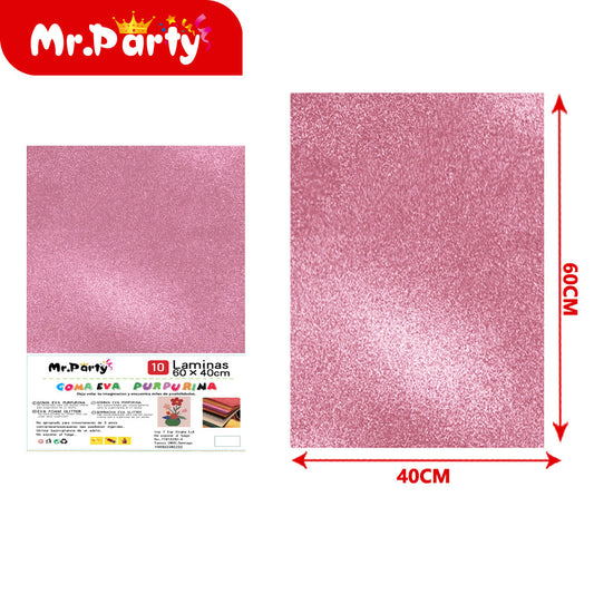 10 esponjas de polvo dorado de 40 x 60 cm color rosa claro 0 (12paquetes)