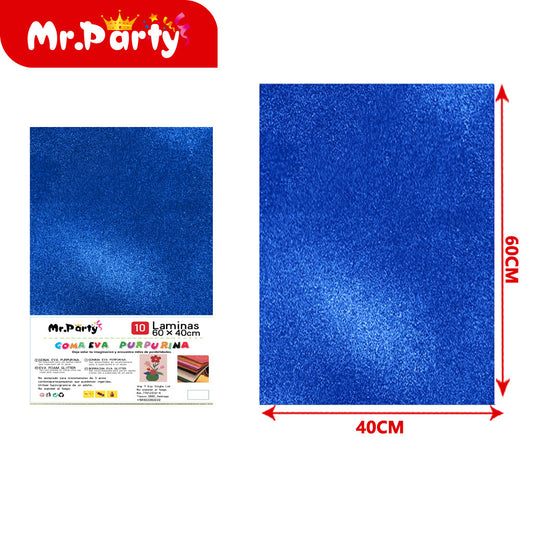 10 esponjas de polvo dorado de 40 x 60 cm color azul real 03 (12paquetes)