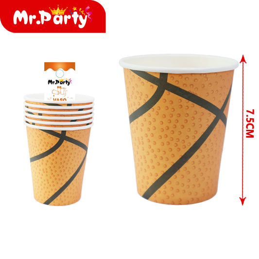 Vaso de papel de baloncesto t007 6 piezases (12paquetes)