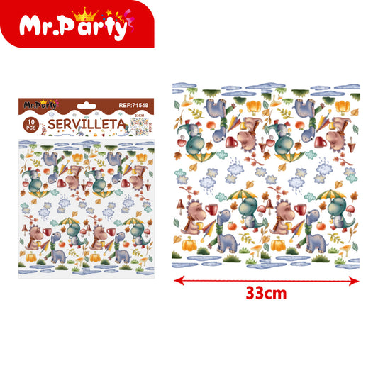 T077 pañuelos de papel de dinosaurio para día lluvioso 10 pi (12paquetes)