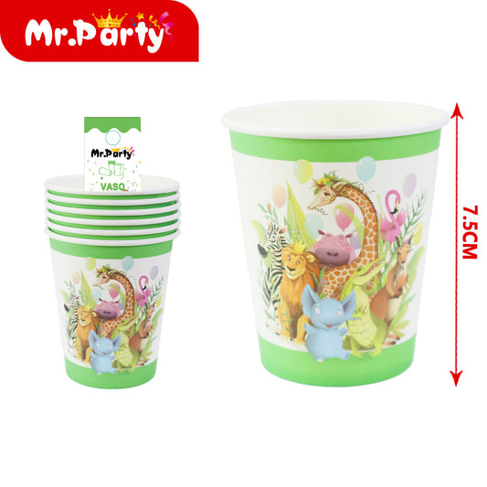 T104 dream zoo vasos de papel 6 piezas (12paquetes)