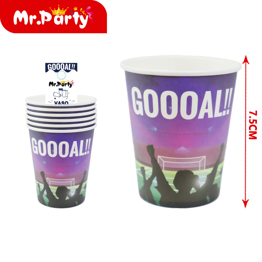 Platos y Vasos Fiesta de Fútbol ⚽️ GOOOAL!! | Decoración para Cumple & Partidos 🎉