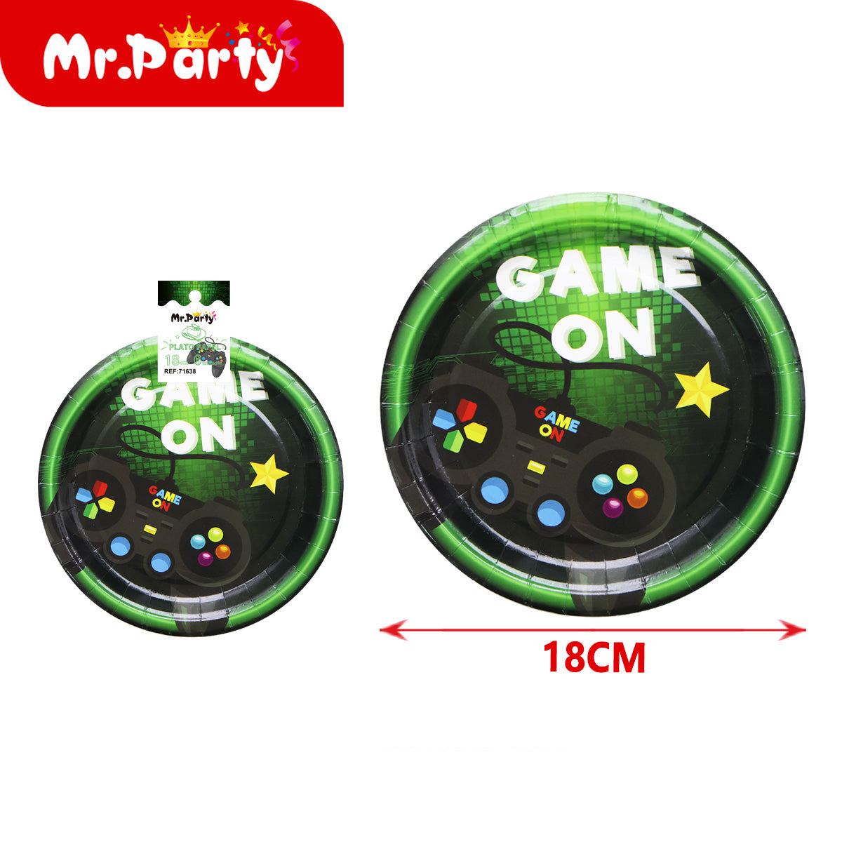 Decoración de fiesta Game On estilo videojuegos con variantes para mesa y cumpleaños temático gamer
