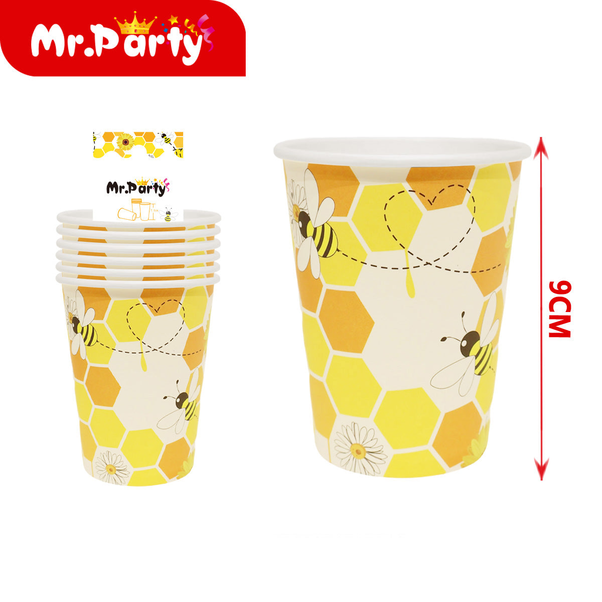 Decoración de fiesta abejitas y girasoles con variantes para mesa de cumpleaños infantil temática