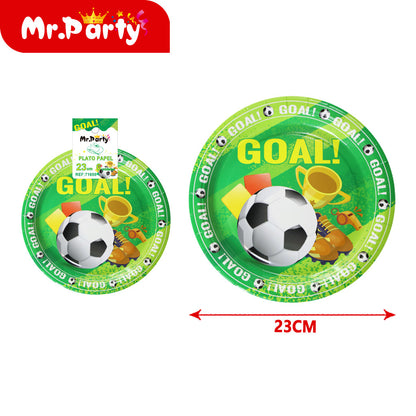 Platos y Vasos Fiesta de Fútbol ⚽️ GOOOAL!! | Decoración para Cumple & Partidos 🎉