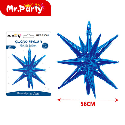 Globo Estrella 3D Mylar 56 cm – ¡Brilla Toda la Fiesta!