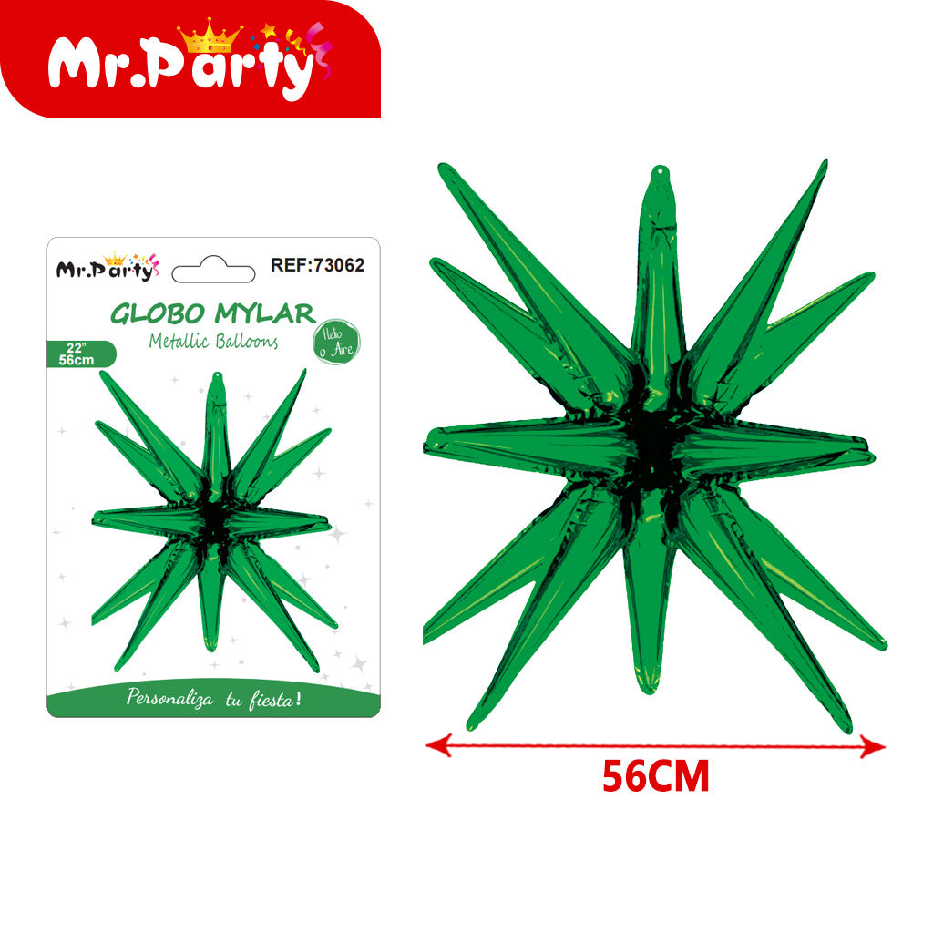 Globo Estrella 3D Mylar 56 cm – ¡Brilla Toda la Fiesta!