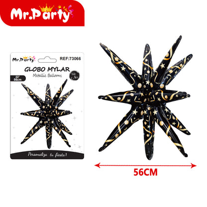 Globo Estrella 3D Mylar 56 cm – ¡Brilla Toda la Fiesta!