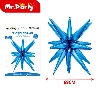 Globo Estrella 3D Mylar 69cm – ¡Brilla Toda la Fiesta!