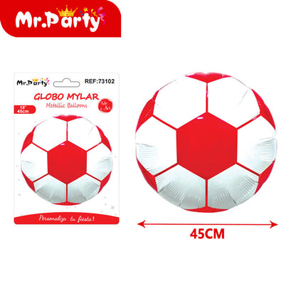 🏆⚽ Globos Mylar Deportivos Mr. Party | Balón de Fútbol, Trofeo #1 y “Happy Birthday” 🎈✨