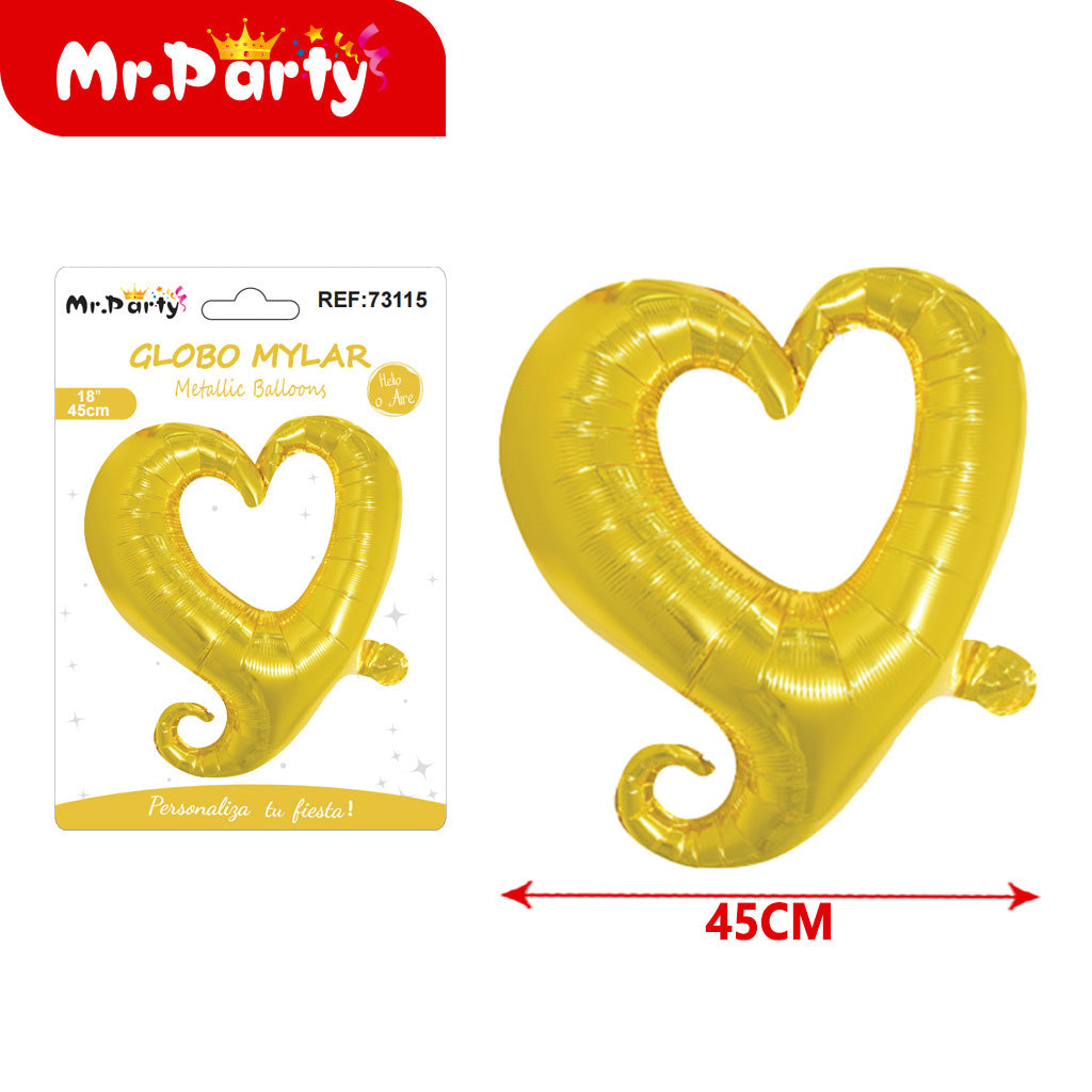 Globo Mylar Corazón & Estrella Gigante – Amor, San Valentín y Aniversarios