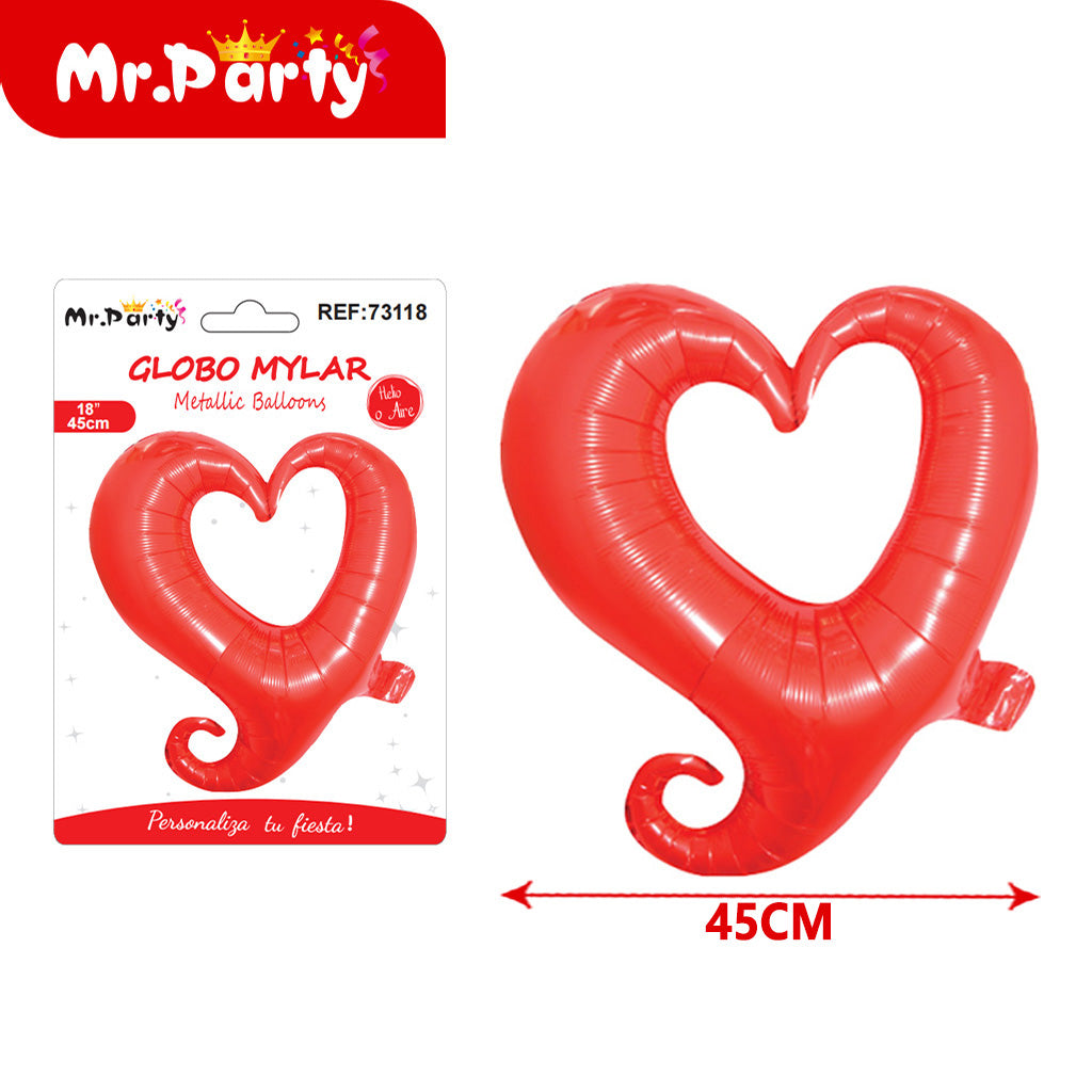 Globo Mylar Corazón & Estrella Gigante – Amor, San Valentín y Aniversarios