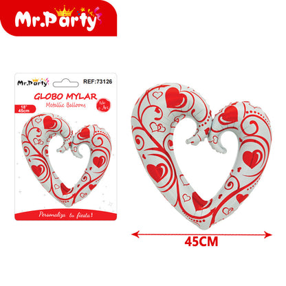 Globo Mylar Corazón & Estrella Gigante – Mayoreo 12 pzas - Amor, San Valentín y Aniversarios