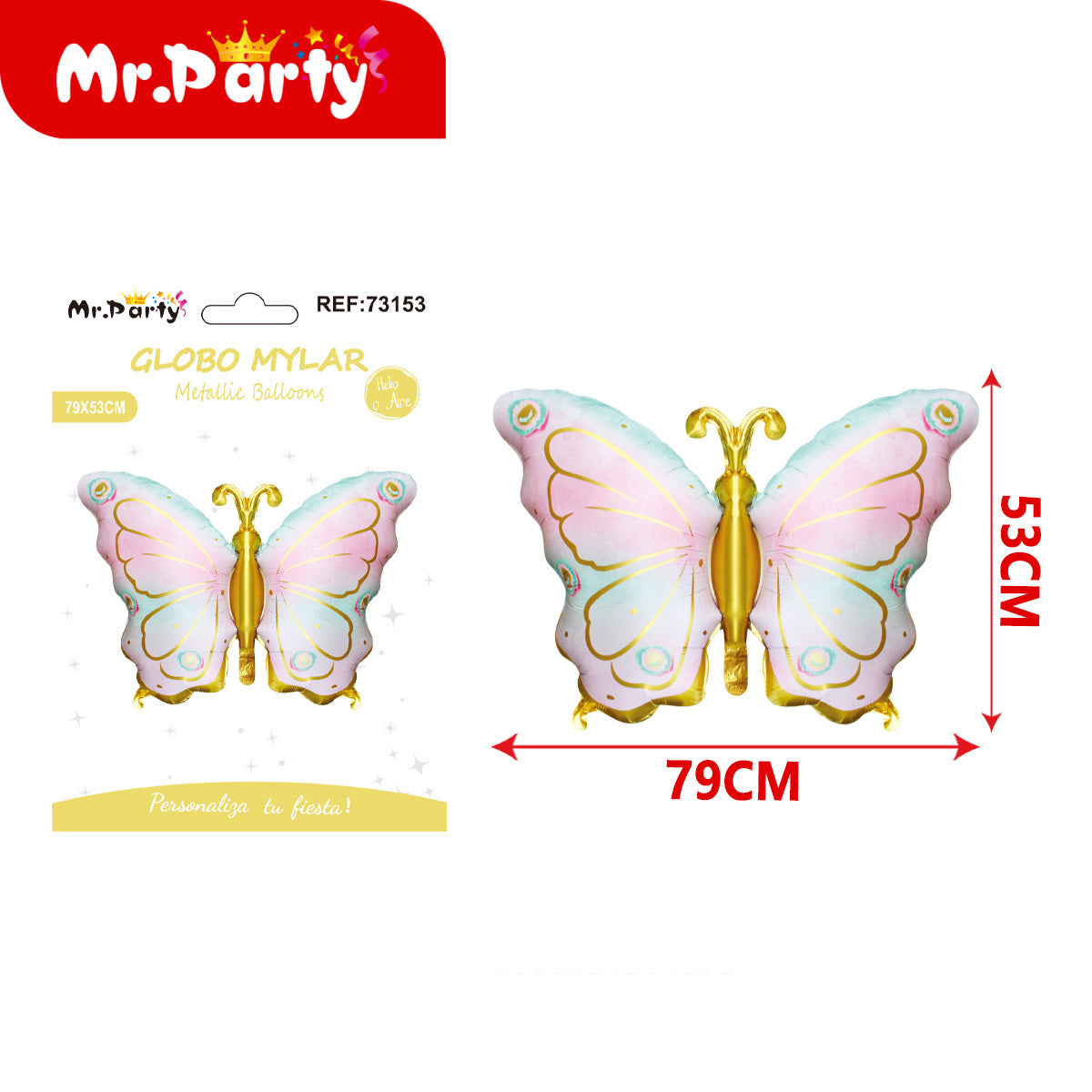 🎈✨ Globo Mylar Gigante Figuras Kawaii | Oso, Pastel, Mariposa, Flor | Globo Metalizado para Fiesta