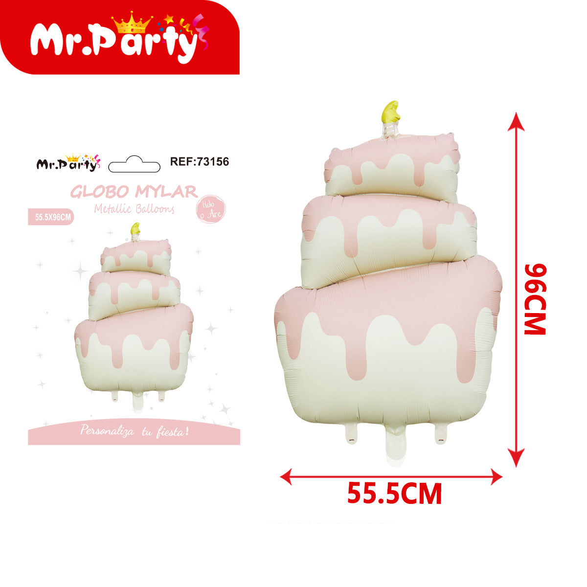 🎈✨ Globo Mylar Gigante Figuras Kawaii | Oso, Pastel, Mariposa, Flor | Globo Metalizado para Fiesta- 12 pzas Mayoreo