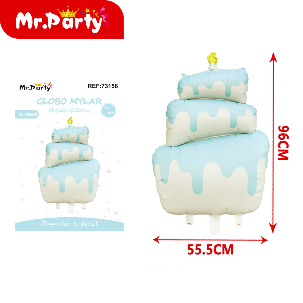 🎈✨ Globo Mylar Gigante Figuras Kawaii | Oso, Pastel, Mariposa, Flor | Globo Metalizado para Fiesta- 12 pzas Mayoreo