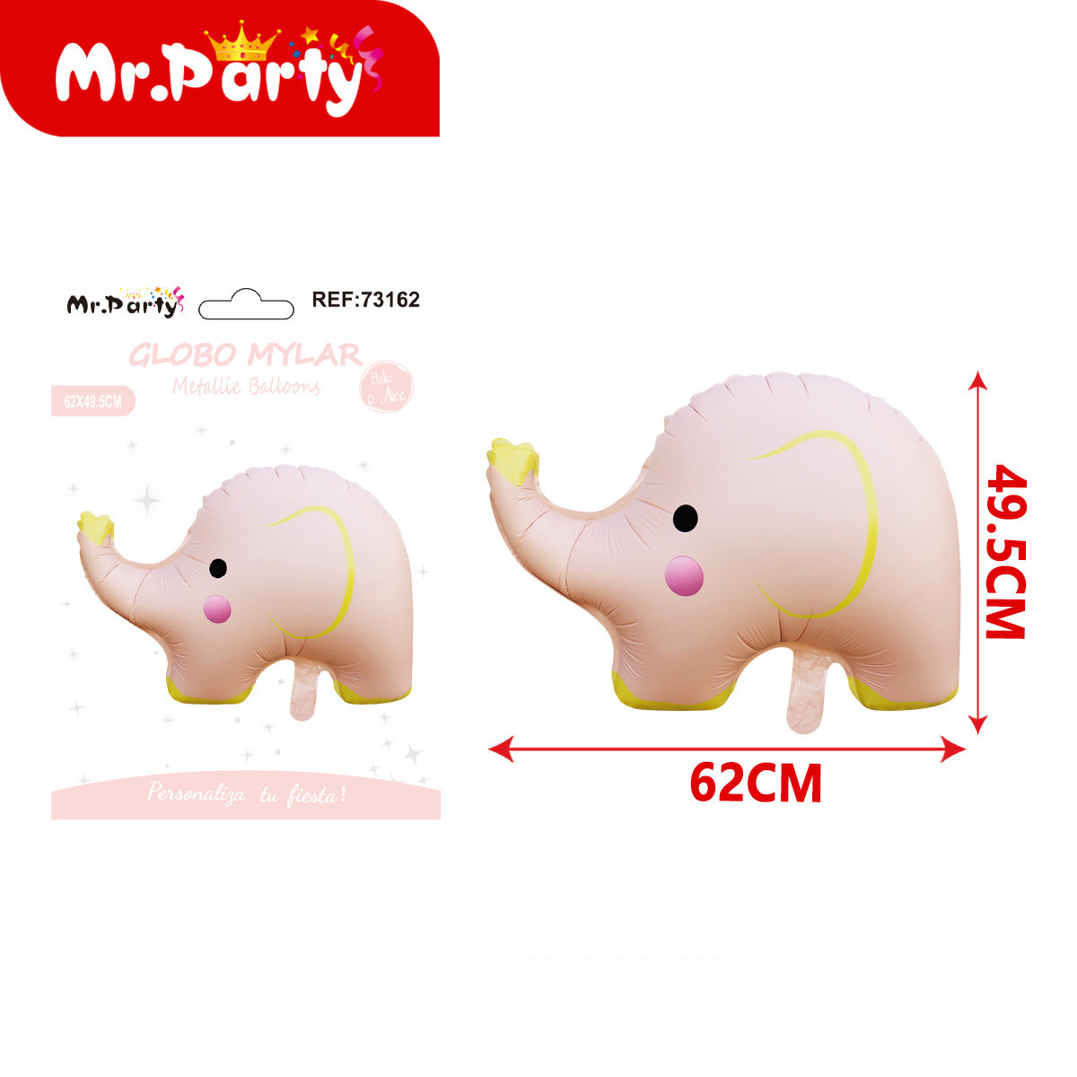 🎈✨ Globo Mylar Gigante Figuras Kawaii | Oso, Pastel, Mariposa, Flor | Globo Metalizado para Fiesta- 12 pzas Mayoreo