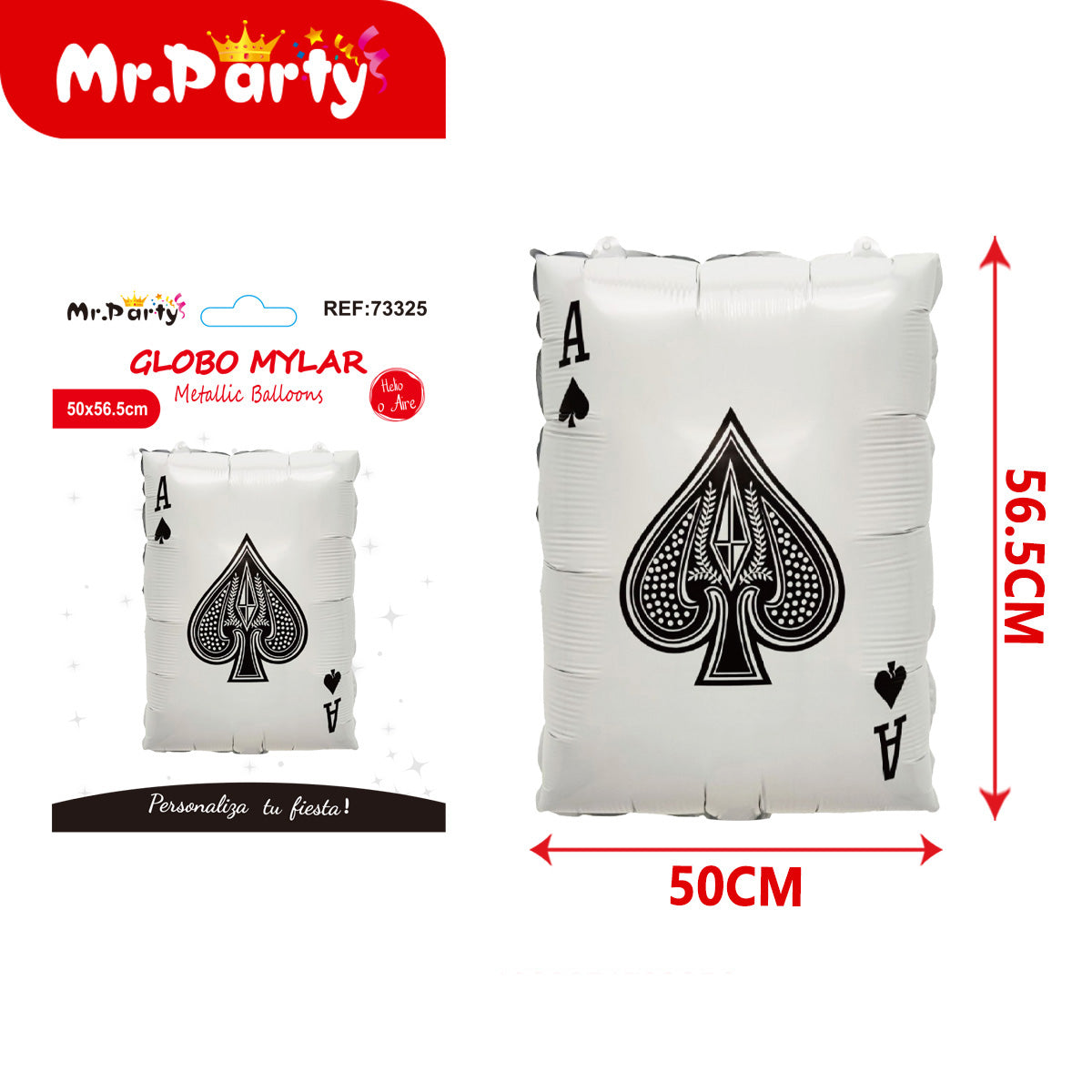 🎉 Globos Mylar Casino & Dinero Mr. Party – Billetes, Cartas, Corazones y Más ✨